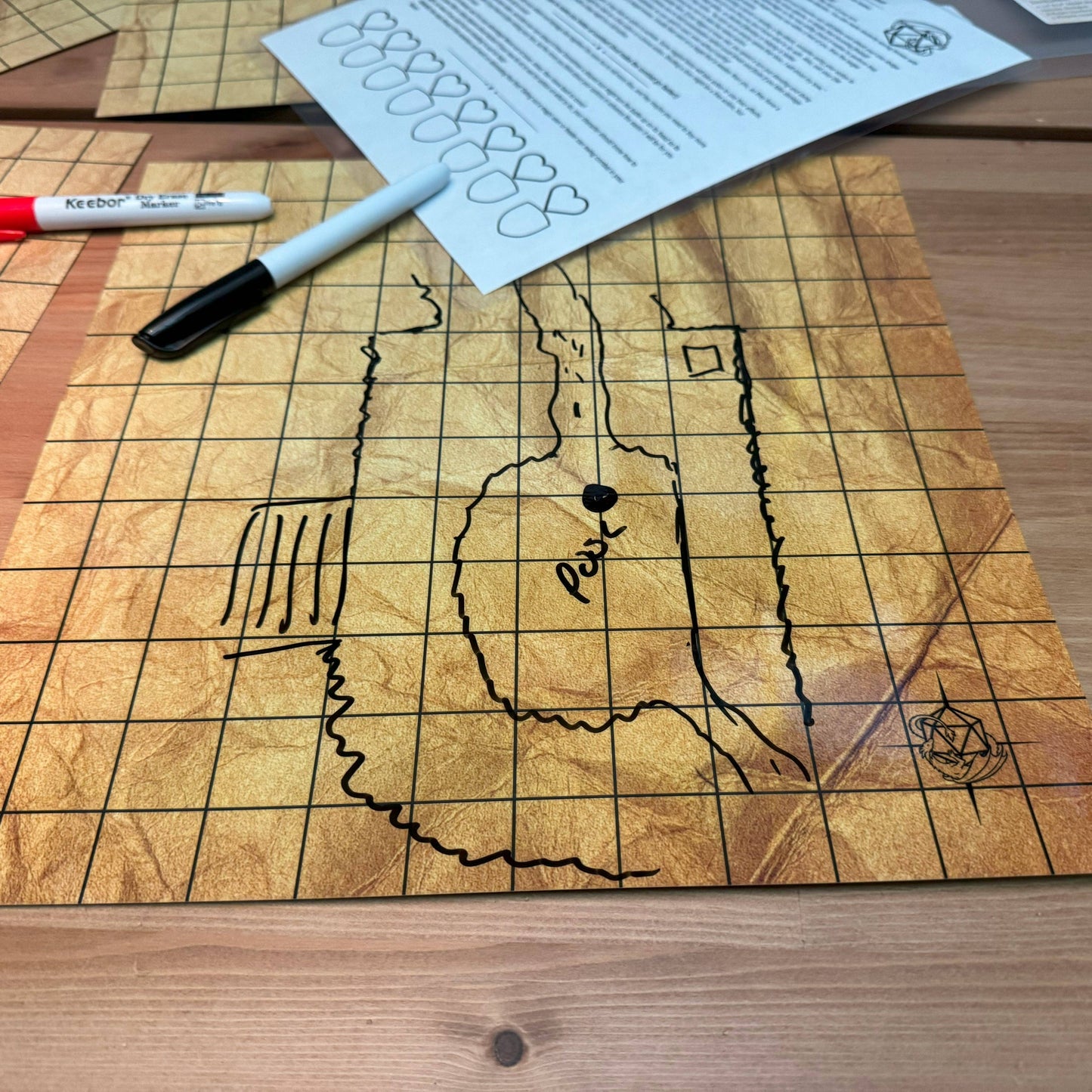 Set of 4 (12"x12") RPG Battle Maps