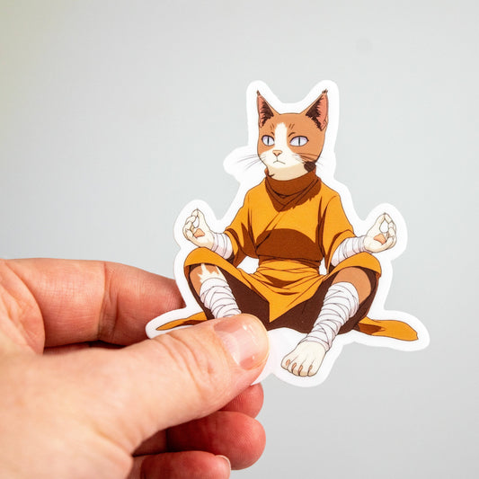 Cat Sticker-Monk