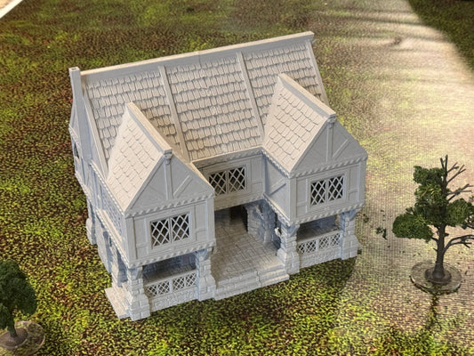 3D Printed D&D Tavern Terrain | Modular Fantasy Building for Tabletop RPGs, Miniature Wargaming, Pathfinder, and TTRPG