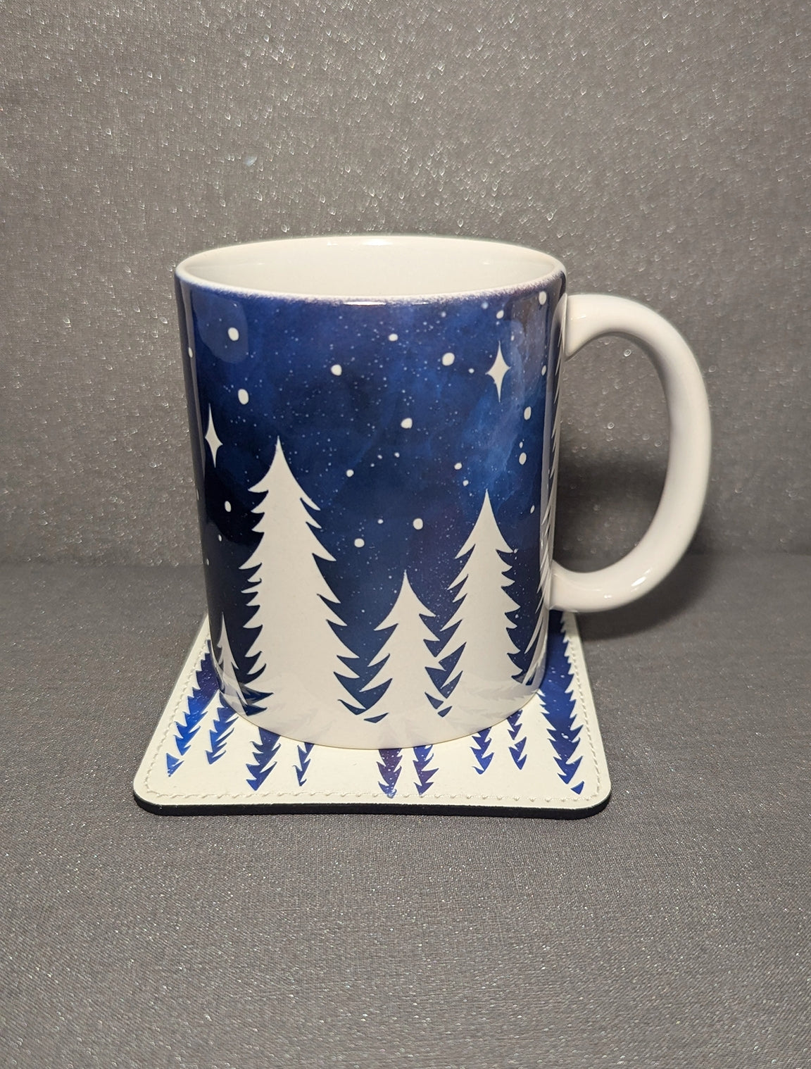 *Cosmetically Imperfect* Starry Night Mug & Coaster-Clearance Set