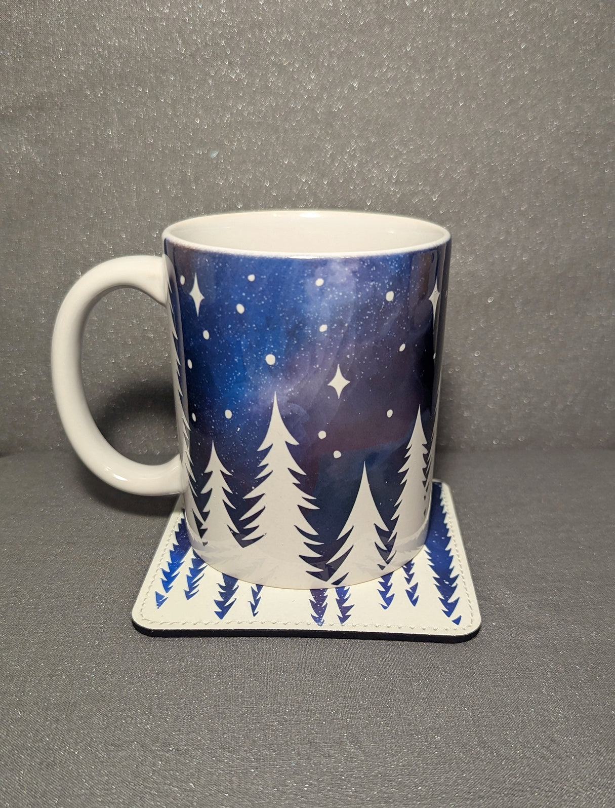 *Cosmetically Imperfect* Starry Night Mug & Coaster-Clearance Set