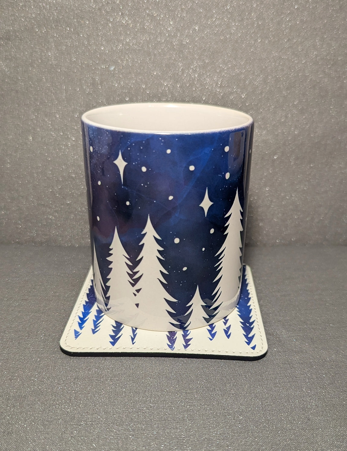 *Cosmetically Imperfect* Starry Night Mug & Coaster-Clearance Set