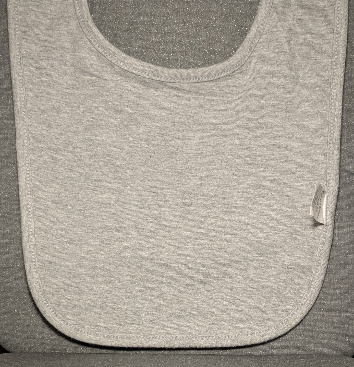 Baby Bib-“My First Valentines Day”-Grey