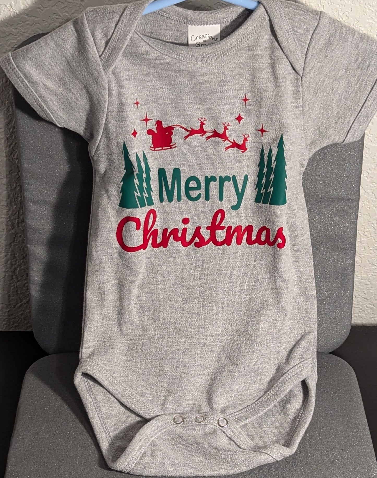 Baby Onesie-"Merry Christmas"