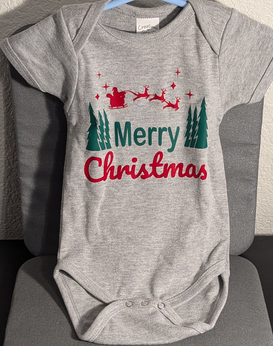 Baby Onesie-"Merry Christmas"