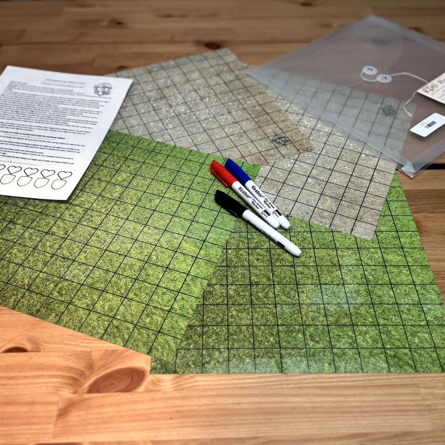 Set of 4 (12"x12") RPG Battle Maps
