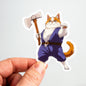 Cat Sticker-Barbarian