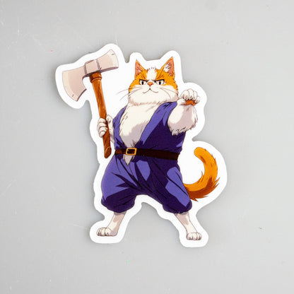 Cat Sticker-Barbarian